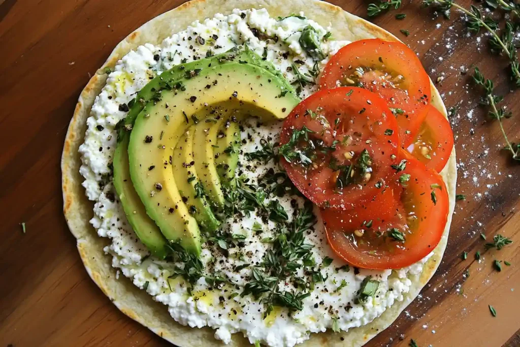 Vibrant Cottage Cheese Wrap